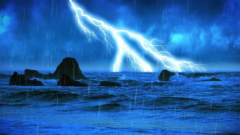 rain and thunder sounds|Thunderstorm sounds for sleep with rain, ocean waves, .